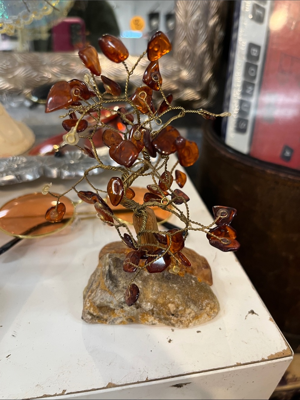 SMALL AMBER & STONE TREE